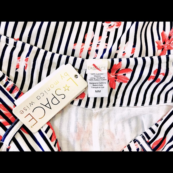 L*Space Floral/Stripe Pants NWT - Picture 7 of 7